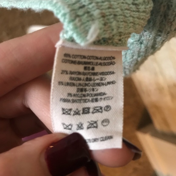 [Free People] Mint Green Knit Sweater S - Picture 4 of 5